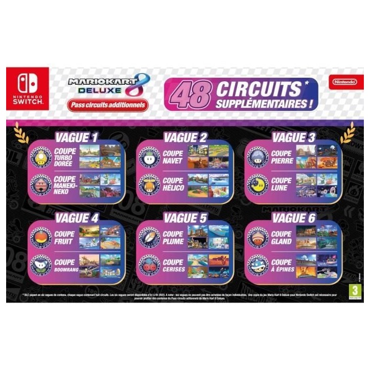 Set Pass Circuits Additionnels de Mario Kart 8 Deluxe • Jeu Nintendo Switch