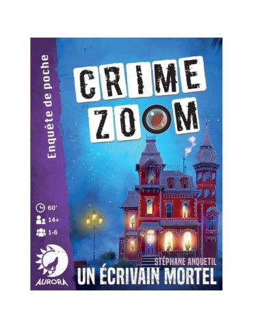 Crime Zoom Un Écrivain Mortel - Asmodee - Jeu d'enquete - Des 14 ans - 30 minutes a 1h