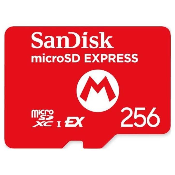 Carte mémoire Micro SD Express 256Go Sandisk pour Nintendo Switch 2 Carte mémoire Micro SD Express 256Go Sandisk pour Nintendo Switch 2