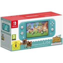 Console portable Nintendo Switch Lite • Turquoise + Animal Crossing:
