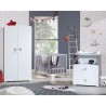 Armoire bébé Nao - MDF - Blanc - 2 portes - 85 x 175 x 56 cm - BABY