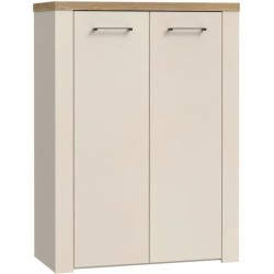 Armoire a chaussures - NELLEKE - Sable / Bois - 2 portes - 20 paires -