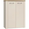 Armoire a chaussures - NELLEKE - Sable / Bois - 2 portes - 20 paires -