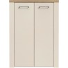 Armoire a chaussures - NELLEKE - Sable / Bois - 2 portes - 20 paires -