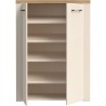 Armoire a chaussures - NELLEKE - Sable / Bois - 2 portes - 20 paires -