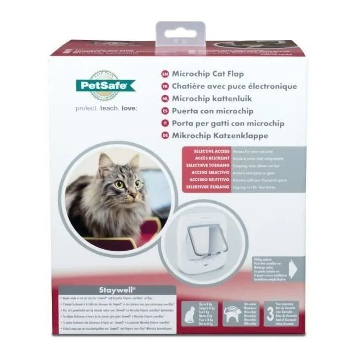 PetSafe- Chatiere a puce électronique PPA19-16145, chatiere a piles, verrouillage a 4 Positions - 22 x 23.9 cm Installation Fac PetSafe- Chatiere a puce électronique PPA19-16145, chatiere a piles, verrouillage a 4 Positions - 22 x 23.9 cm Installation Fac