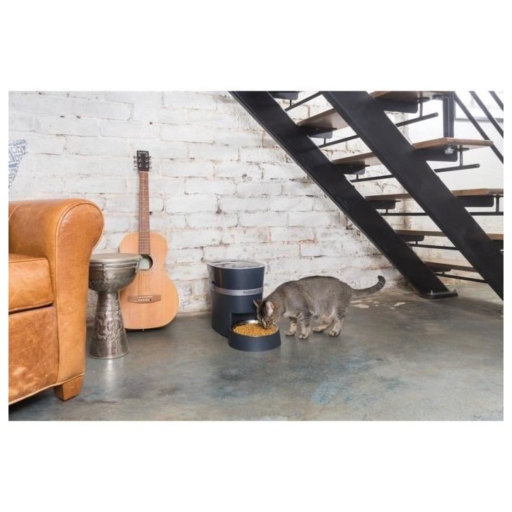 PetSafe - Distributeur de Croquettes Automatique Connecté Smart Feed pour Chien/Chat, avec minuterie, bol en acier inoxydable,