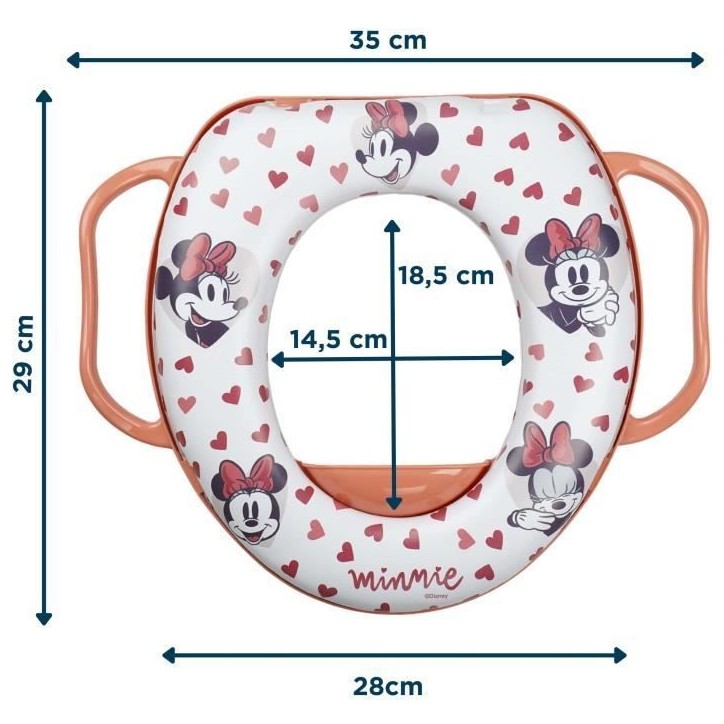 Réducteur WC - THERMOBABY - Confort avec poignées - Minnie