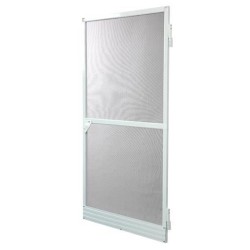 Moustiquaire porte battante L100 cm x H220 cm - Aluminium blanc