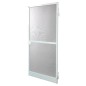 Moustiquaire porte battante L100 cm x H220 cm - Aluminium blanc