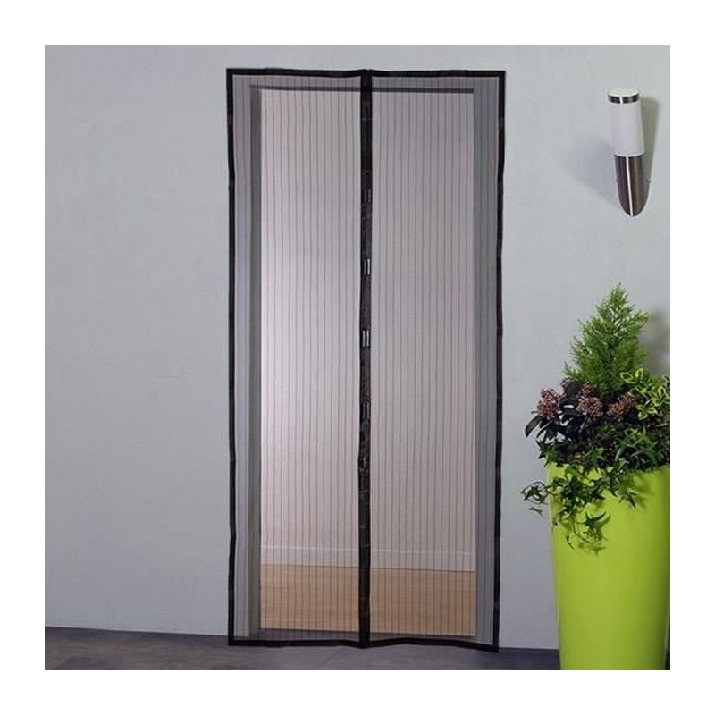 Moustiquaire rideau pour porte magnétique - H220 cm x L100 cm - Polye Moustiquaire rideau pour porte magnétique - H220 cm x L100 cm - Polye