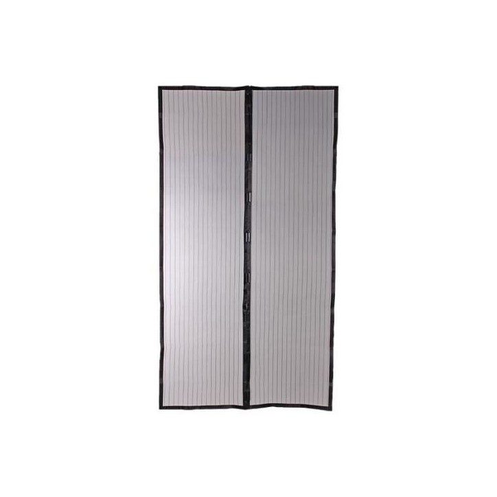 Moustiquaire rideau pour porte magnétique - H220 cm x L100 cm - Polyester noir