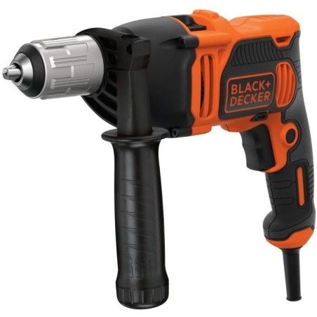 Perceuse a percussion filaire - 850W -BLACK+DECKER - BEH850-QS - avec
