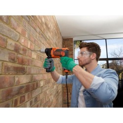 Perceuse a percussion filaire - 850W -BLACK+DECKER - BEH850-QS - avec