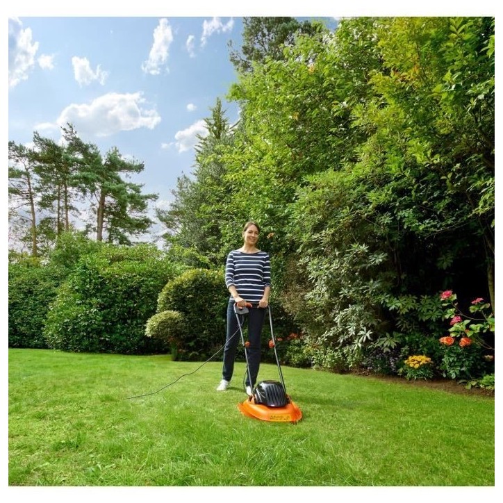 Tondeuse électrique sur coussin filaire - BLACK&DECKER - BEMWH551-QS - 1200W - 30cm de coupe Tondeuse électrique sur coussin filaire - BLACK&DECKER - BEMWH551-QS - 1200W - 30cm de coupe