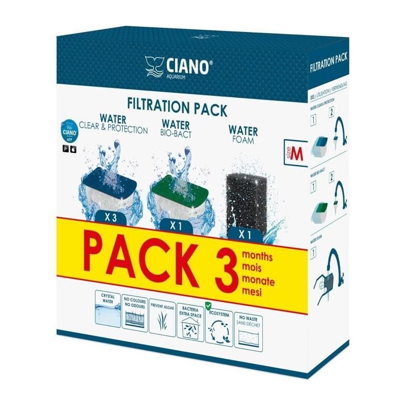 CIANO, Aquarium Consommables - Cartouches de Filtration de Rechange po CIANO, Aquarium Consommables - Cartouches de Filtration de Rechange po