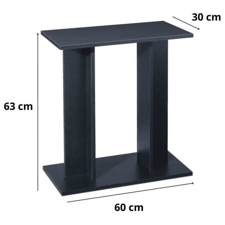 Meuble pour aquarium 60 cm noir - Ciano Noir