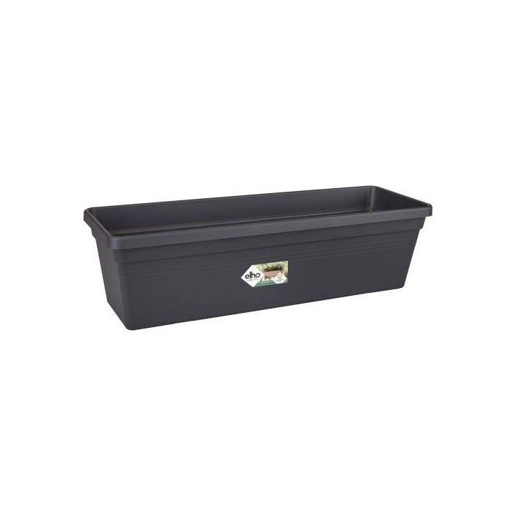 ELHO Balconniere GREEN BASICS - 6L - L 16,5 x P 39 x H 13,7 cm - Extérieur & Balcon - Vivre noir ELHO Balconniere GREEN BASICS - 6L - L 16,5 x P 39 x H 13,7 cm - Extérieur & Balcon - Vivre noir