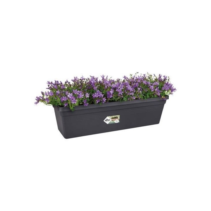 ELHO Balconniere GREEN BASICS - 6L - L 16,5 x P 39 x H 13,7 cm - Extérieur & Balcon - Vivre noir ELHO Balconniere GREEN BASICS - 6L - L 16,5 x P 39 x H 13,7 cm - Extérieur & Balcon - Vivre noir