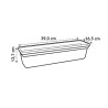 ELHO Balconniere GREEN BASICS - 6L - L 16,5 x P 39 x H 13,7 cm - Exté