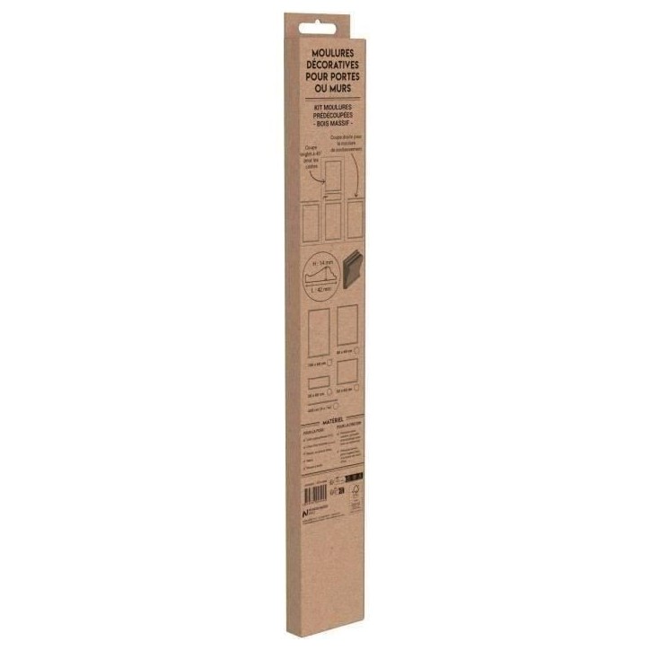 Encadrement Mouluré - NORDLINGER PRO - 20 x 60 cm - 42 x 14 mm - FSC 100% Encadrement Mouluré - NORDLINGER PRO - 20 x 60 cm - 42 x 14 mm - FSC 100%