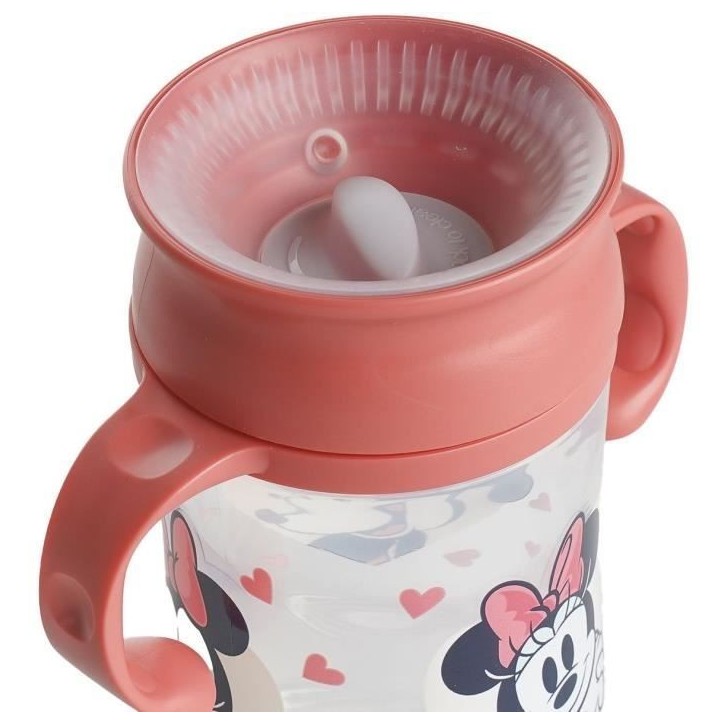 Tasse d'apprentissage - THERMOBABY - 360 degrés - Avec disque antifuite - Minnie Tasse d'apprentissage - THERMOBABY - 360 degrés - Avec disque antifuite - Minnie