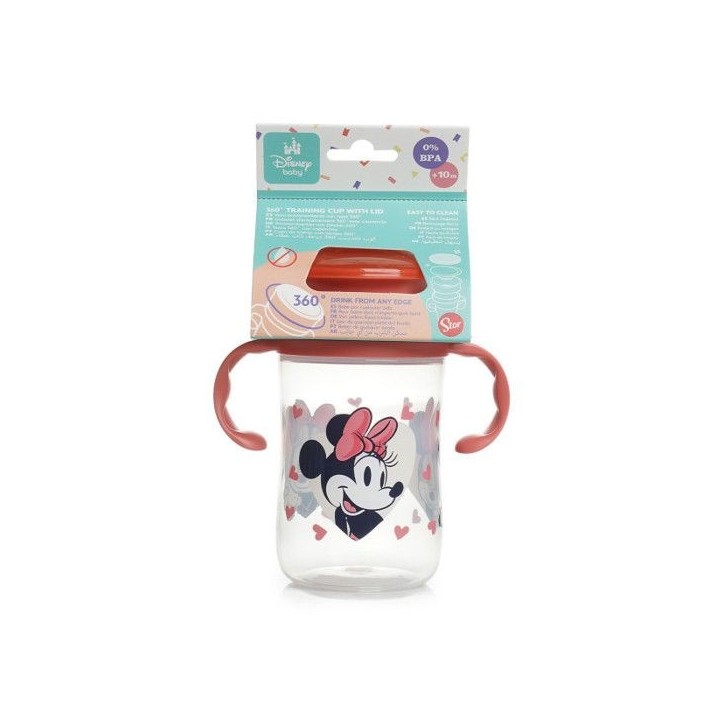 Tasse d'apprentissage - THERMOBABY - 360 degrés - Avec disque antifuite - Minnie Tasse d'apprentissage - THERMOBABY - 360 degrés - Avec disque antifuite - Minnie