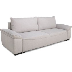 Canapé convertible avec coffre - 3 a 4 places - NORMAN - Tissu beige