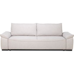 Canapé convertible avec coffre - 3 a 4 places - NORMAN - Tissu beige