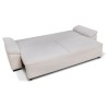 Canapé convertible avec coffre - 3 a 4 places - NORMAN - Tissu beige