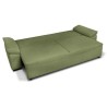 Canapé convertible avec coffre - 3 a 4 places - NORMAN - Tissu olive