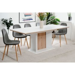 Table extensible - ARONA - Rectangulaire - 10 personnes - 160/200 x 76