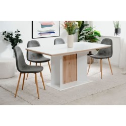 Table extensible - ARONA - Rectangulaire - 10 personnes - 160/200 x 76
