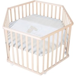 Parc bébé hegaxonal - ROBA - LIEBHABEAR - Réglable en hauteur - Fon