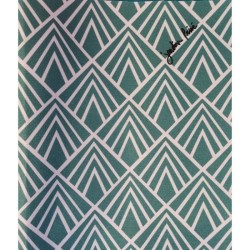 JARDIN PRIVE Chilienne matelassée Danemark blue structure en bois mas