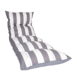 JARDIN PRIVE Bain de soleil flocons CANCALE 188x56x12 cm gris