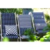 JARDIN PRIVE Chilienne matelassée Fjord - Toile amovible - Bleu Indig