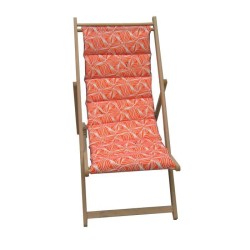 JARDIN PRIVE Chilienne matelassée Vague - Toile amovible - Structure