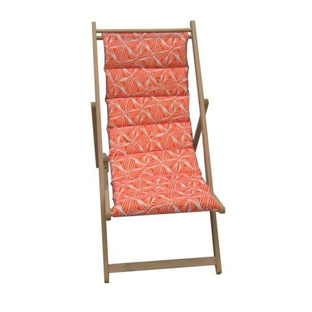 JARDIN PRIVE Chilienne matelassée Vague - Toile amovible - Structure