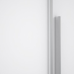 Armoire - Blanc mat - 2 portes battantes + 2 portes coulissantes - L 2