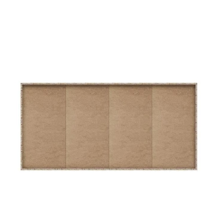 Buffet bas PILVI - 4 portes et 2 tiroirs - Blanc mat - L 162,3 x P 34,2 x H 88,1 cm Buffet bas PILVI - 4 portes et 2 tiroirs - Blanc mat - L 162,3 x P 34,2 x H 88,1 cm