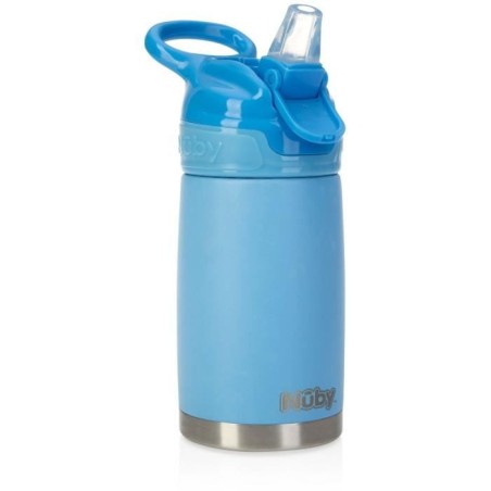 Gourde isotherme - NUBY - 300 ml - Acier inocydable - Bleu