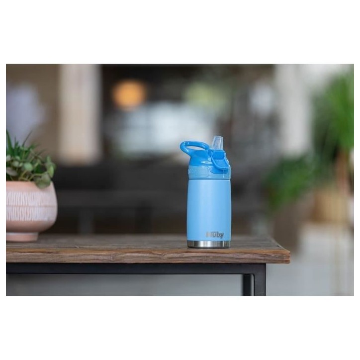 Gourde isotherme - NUBY - 300 ml - Acier inocydable - Bleu Gourde isotherme - NUBY - 300 ml - Acier inocydable - Bleu