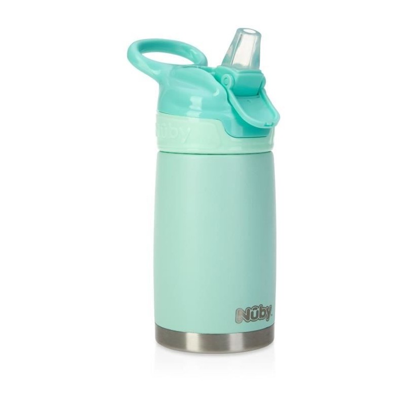 Gourde isotherme - NUBY - 300 ml - Acier inocydable - Turquoise Gourde isotherme - NUBY - 300 ml - Acier inocydable - Turquoise