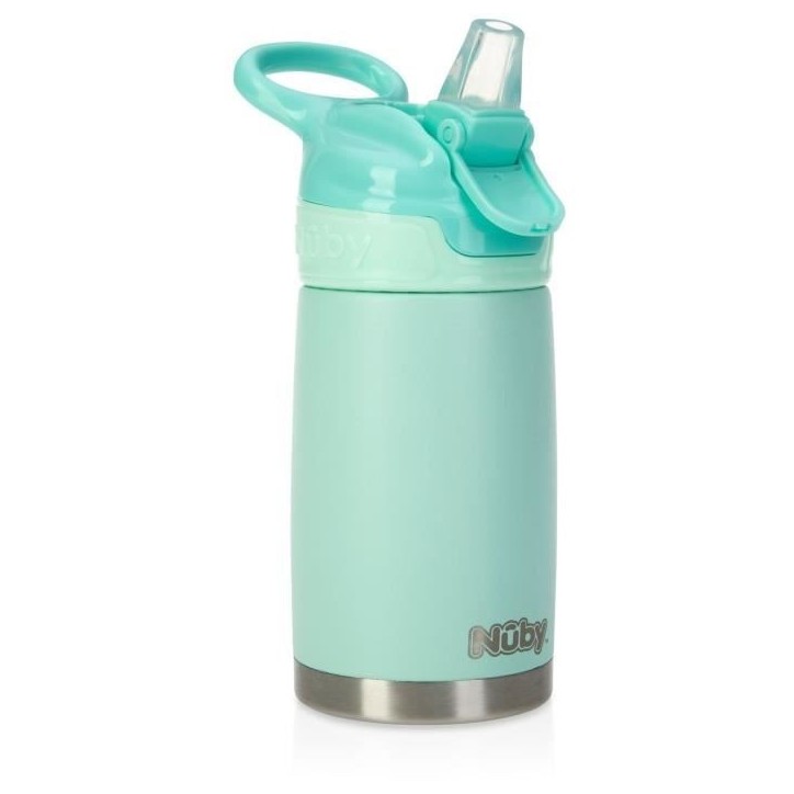 Gourde isotherme - NUBY - 300 ml - Acier inocydable - Turquoise Gourde isotherme - NUBY - 300 ml - Acier inocydable - Turquoise