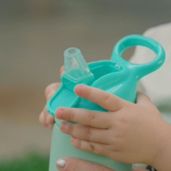 Gourde isotherme - NUBY - 300 ml - Acier inocydable - Turquoise