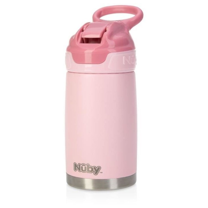 Gourde isotherme - NUBY - 300 ml - Acier inocydable - Rose Gourde isotherme - NUBY - 300 ml - Acier inocydable - Rose
