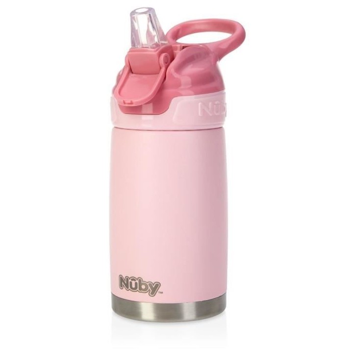 Gourde isotherme - NUBY - 300 ml - Acier inocydable - Rose Gourde isotherme - NUBY - 300 ml - Acier inocydable - Rose
