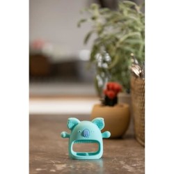 Moufle gants de dentition - NUBY - Koala - Silicone - Bleu