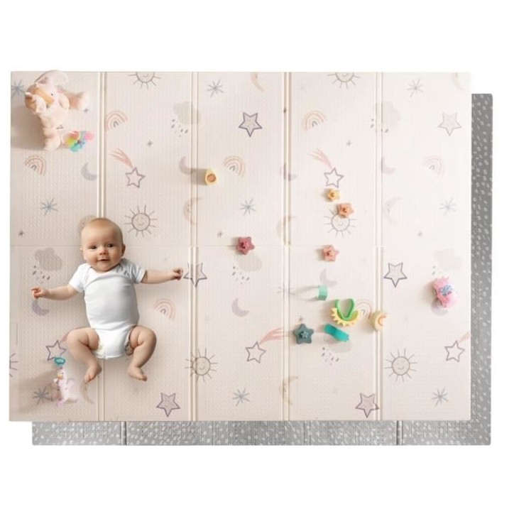 Tapis d'Éveil Réversible - NUBY - 200 x 150 x 1 cm - Arc-en-Ciel Tapis d'Éveil Réversible - NUBY - 200 x 150 x 1 cm - Arc-en-Ciel